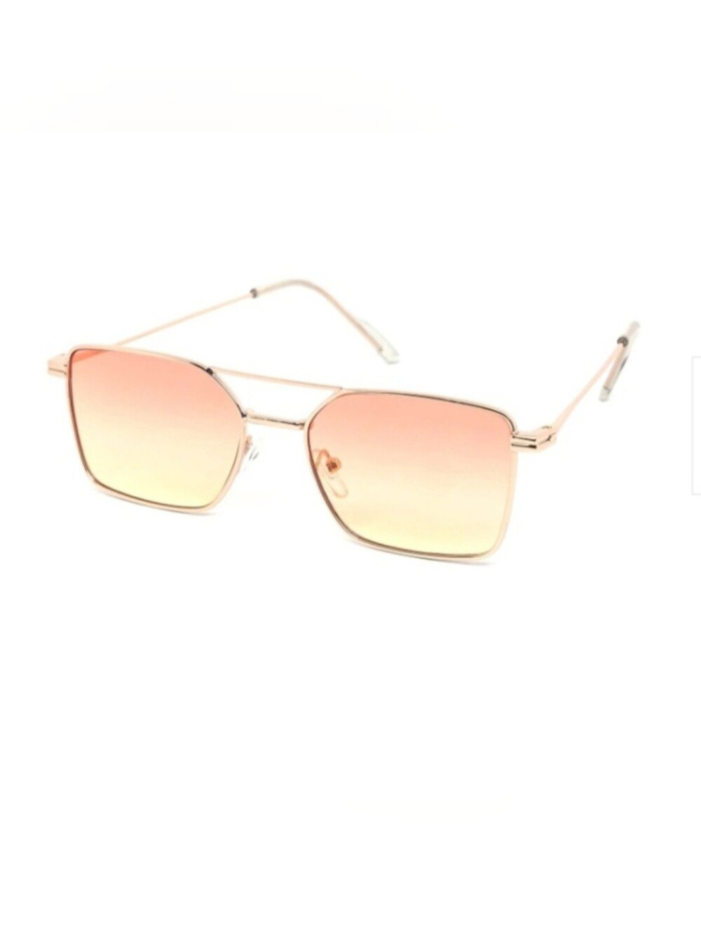 Pink Gradient Square Sunglasses